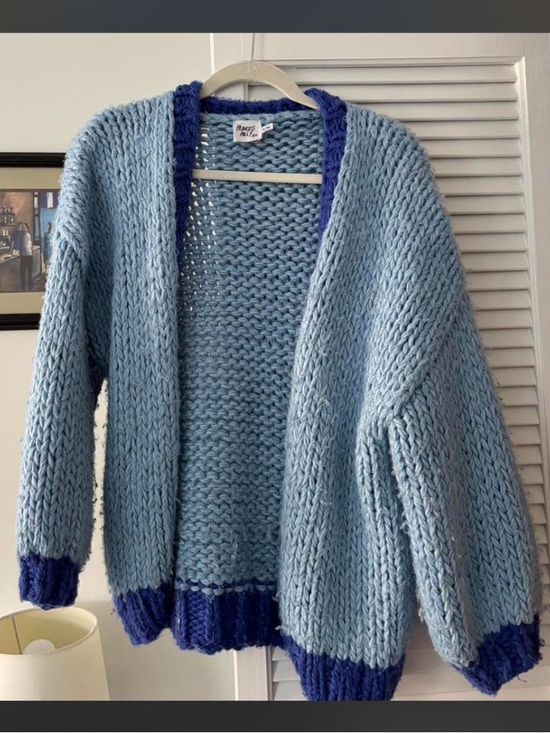 Princess Polly Sweaters - princess polly blue knit cardigan